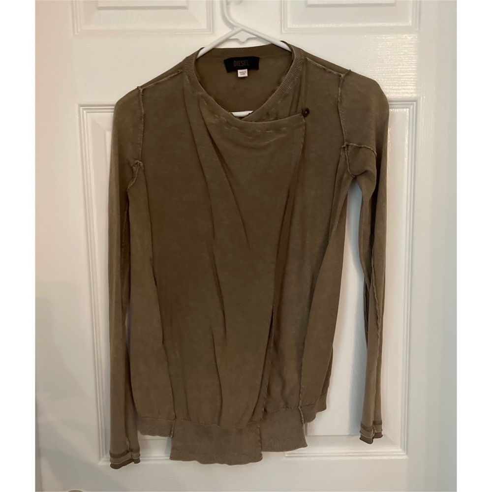 Diesel wrap long sleeve top